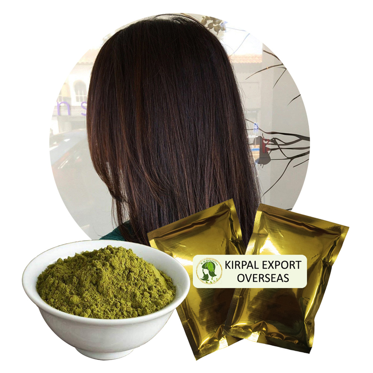 Organic Herbal Brown Henna Hair Colour for Grey Hair Coverage