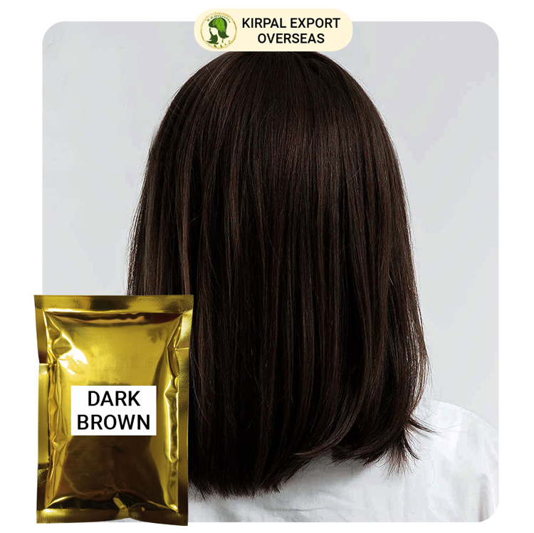 Natural Organic Dark Brown Henna Hair Color Dye