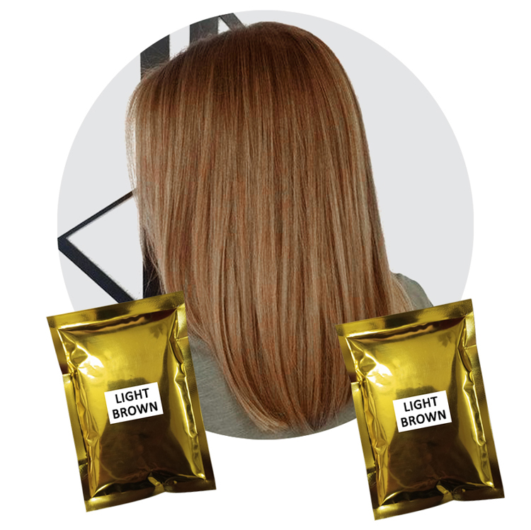Natural Light Brown Professional Semi Permanent Hair Color